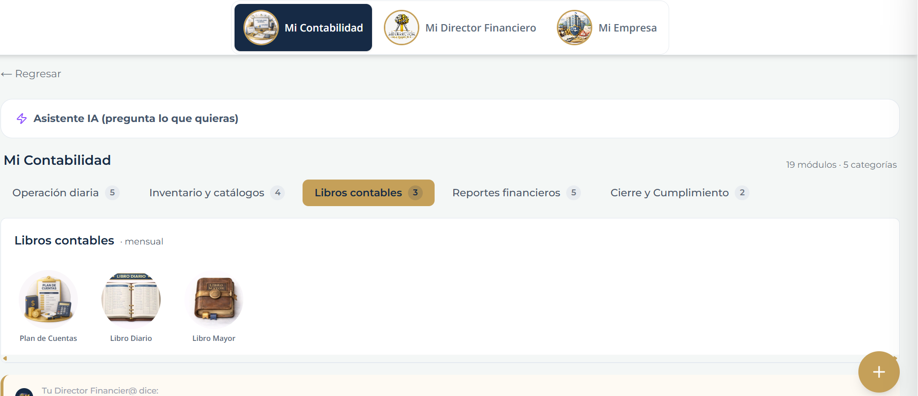 Mi Contabilidad — Libros contables: Plan de Cuentas, Libro Diario, Libro Mayor